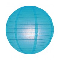 12" Paper Lanterns 'Turquoise' Regular Wire